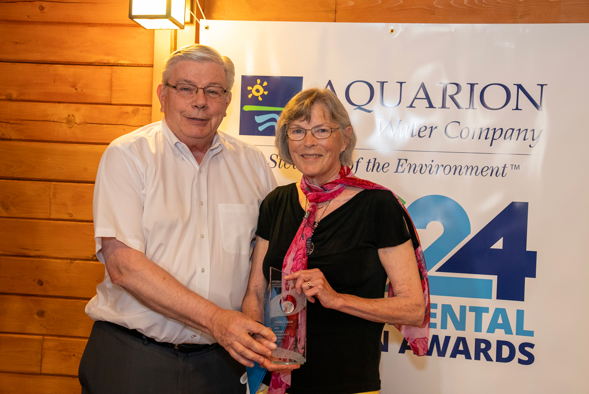 CT PURA Vice Chairman John W. Betkoski with adult winner Betsy Graham